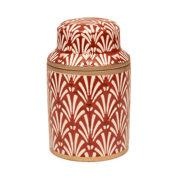 Kayori Doftljus Keramik Shincha rött - 600gr 