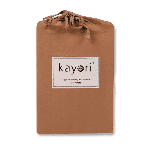 Kayori Kai hoeslaken Katoen - Caramel