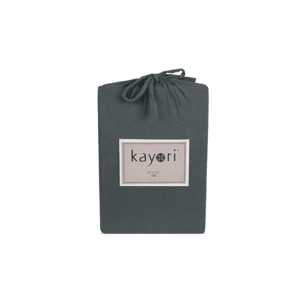 Kayori Kyoto Topper Hoeslaken Premium Jersey - Antracite