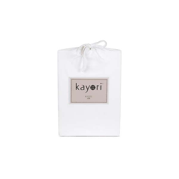 Kayori Kyoto Topper Hoeslaken Premium Jersey - Wit