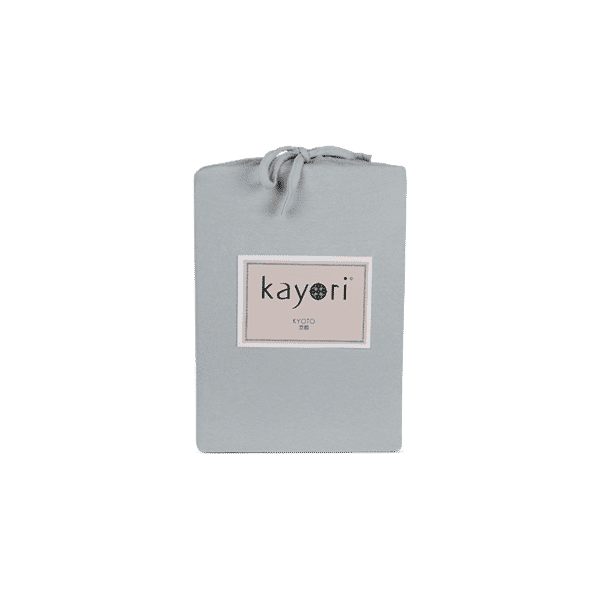 Kayori Kyoto Splittopper Hoeslaken Premium Jersey - Zilvergrijs
